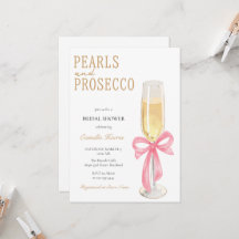 Perlen & Prosecco Minimales Brautparty