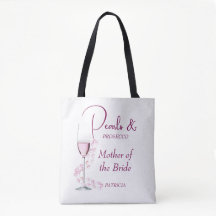 Perlen Prosecco Mutter der Braut Brautparty