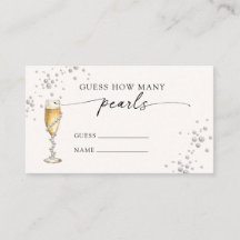 Perlen & Prosecco Schätze wie viele Perlen Spiel