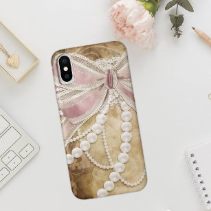 Perlen, Ribbons und Spitzen Vintag Case-Mate iPhone Hülle