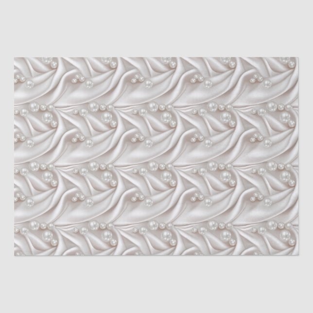 Perlen & Satin Seidenpapier (Vorderseite)