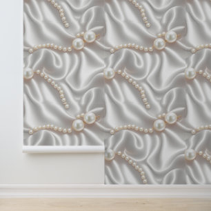Perlen & Satin Tapete