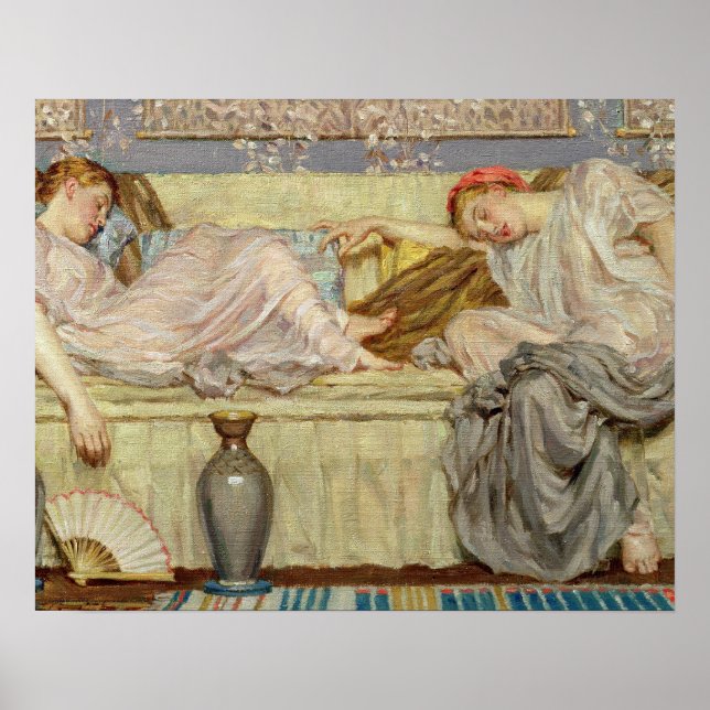 Perlen (Studie), c.1875 (Öl auf Leinwand) Poster (Vorne)
