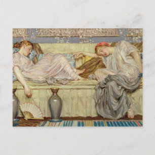 Perlen (Studie), c.1875 (Öl auf Leinwand) Postkarte