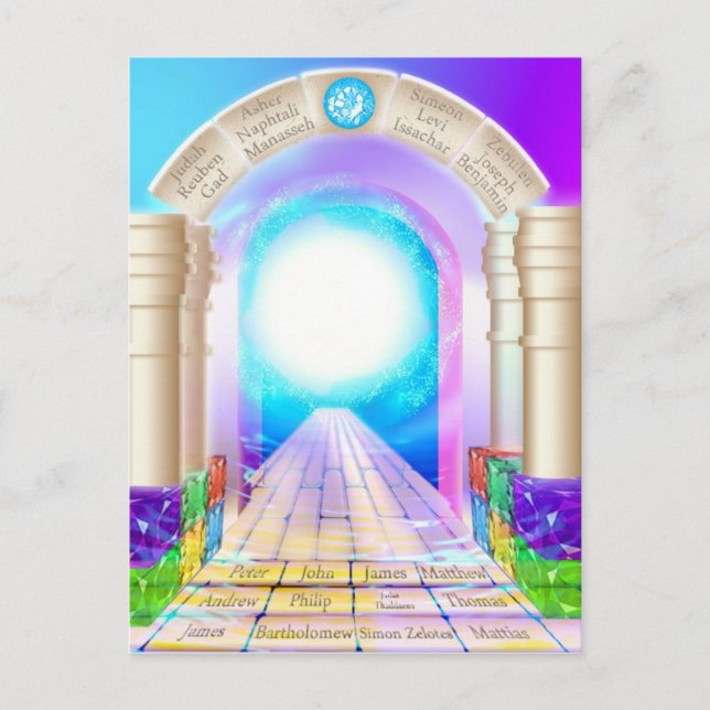 Perlen-Tore Postkarte (Vorderseite)