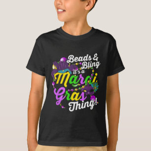 Perlen und Bling ist ein Mardi Gras Thing Carnival T-Shirt