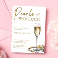 Perlen und Brautparty der Prosecco elegant