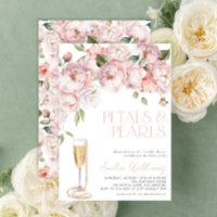 Perlen und Perlen Modernes rosa Brautparty