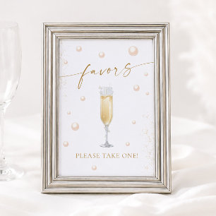 Perlen- und Prosecco-Brautjunggesellinnenabschied Poster