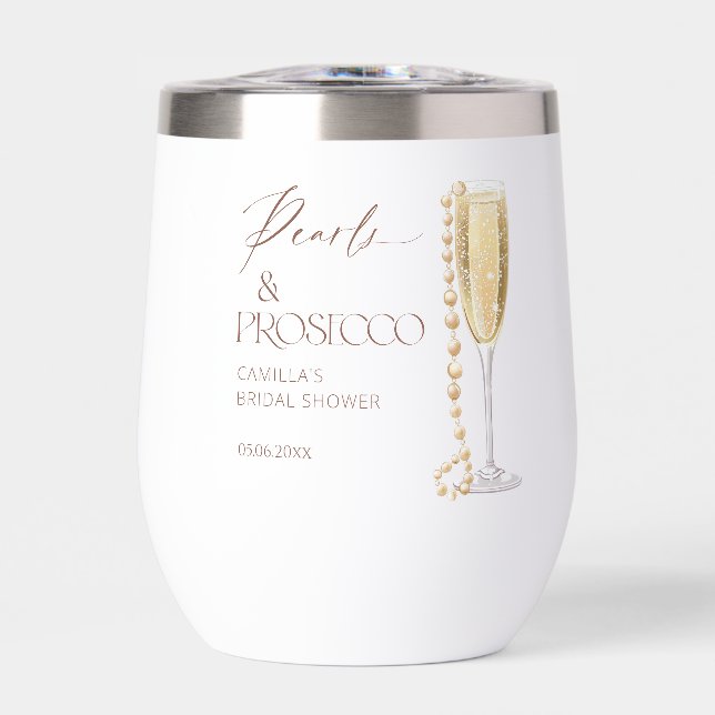 Perlen und Prosecco-Brautparty (Vorderseite)