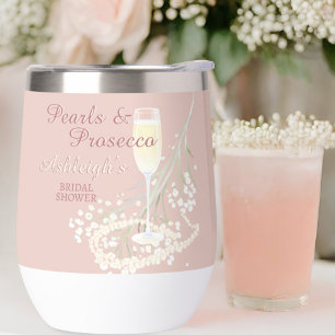 Perlen und Prosecco Brautparty Brift Geschenk