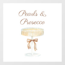 Perlen und Prosecco-Brautparty Liebe