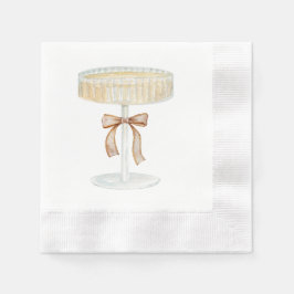 Perlen und Prosecco-Brautparty Liebe Serviette