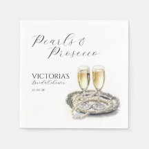 Perlen und Prosecco-Brautparty