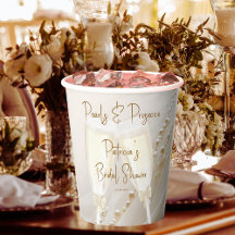 Perlen und Prosecco Moderne elegante Brautparty