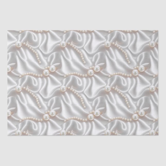 Perlen und Satin Seidenpapier (Vorderseite)