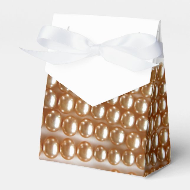 Perlen - Vintager Schmuck Geschenkschachtel (Vorderseite)