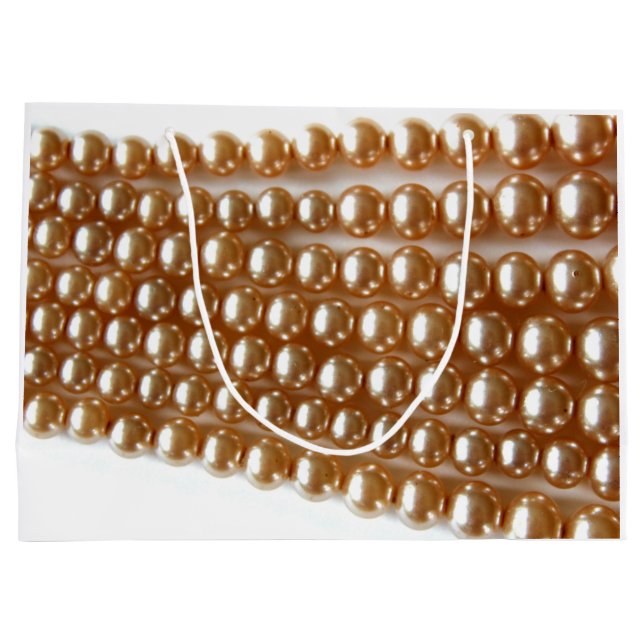 Perlen - Vintager Schmuck Große Geschenktüte (Rückseite)