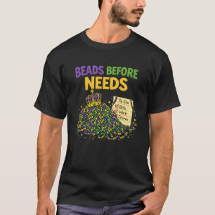 Perlen vor dem Karneval Party Mardi Gras Umzug T-Shirt