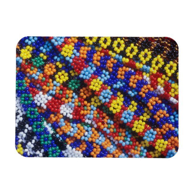 Perlenarbeit, Melmoth, Kwazulu-Natal, Südafrika Magnet (Horizontal)