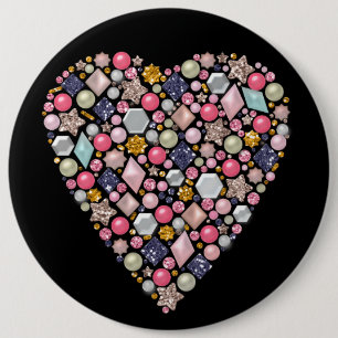 Perlendekoration Button