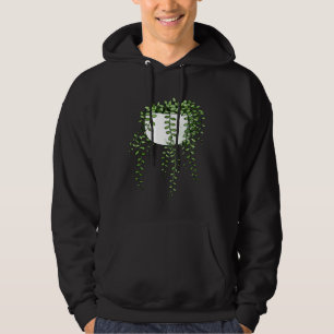 Perlenkette Curio Rowleyanus blühend Hoodie