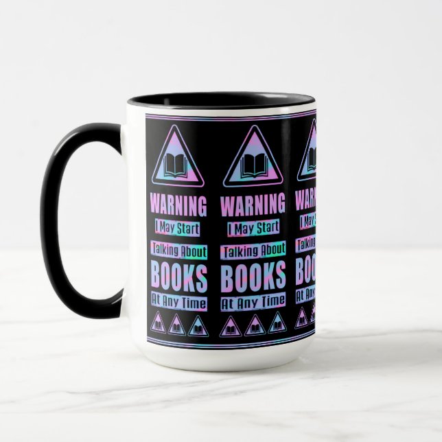 Perlenliebhaber-Warnschild Tasse (Links)