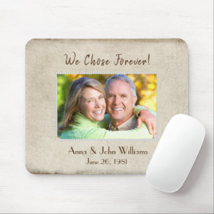 Perlenrahmen auf gestresste Textur Mousepad