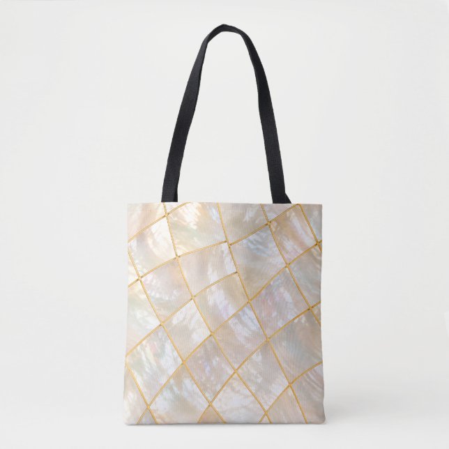 Perlenraster-Eleganz-Tasche Tasche (Vorderseite)