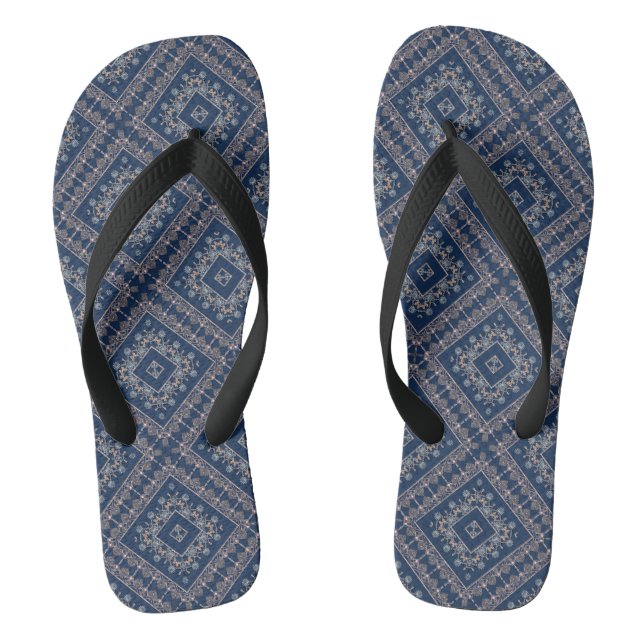 Perlenschmuckstück mit nahtloser Dekoration Flip Flops (Fußbett)