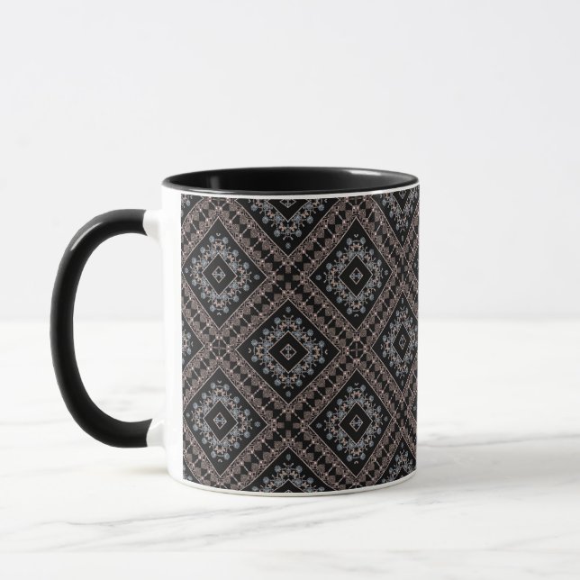 Perlenschmuckstück mit nahtloser Dekoration Tasse (Links)