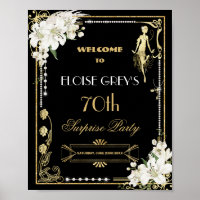 Perles Art Déco Fleurs blanches Gatsby 20s Accueil