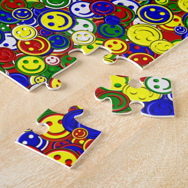 Perles de visage primaires, PUZZLE ROUGE-JIGSAW (Côté)