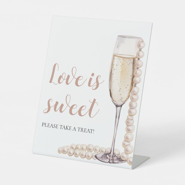 Perles et Champagne Prosecco L'amour est un signe  (Recto)