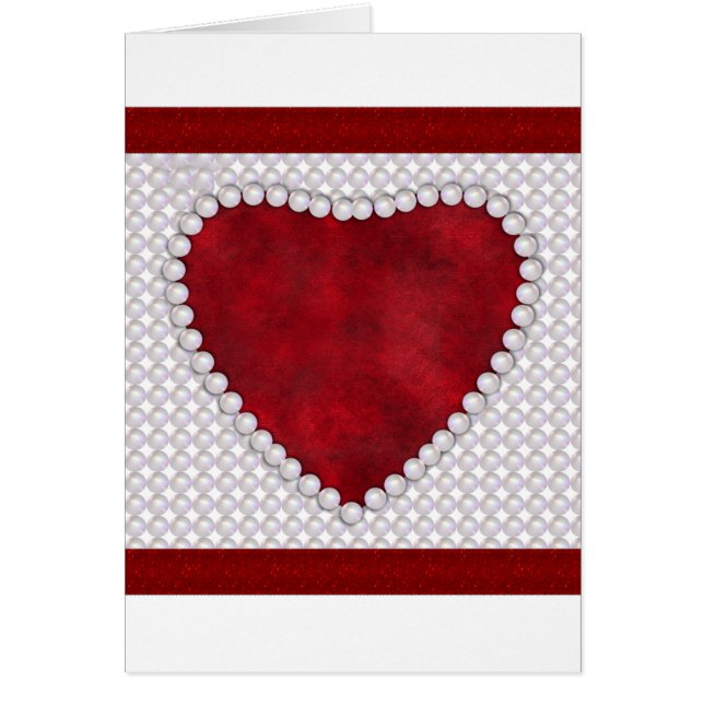 Perles et Red Velvet Heart Valentine (Devant)
