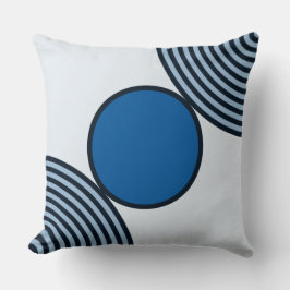 Perles Motif Dans Les Tons Bleus - Jeter Oreiller