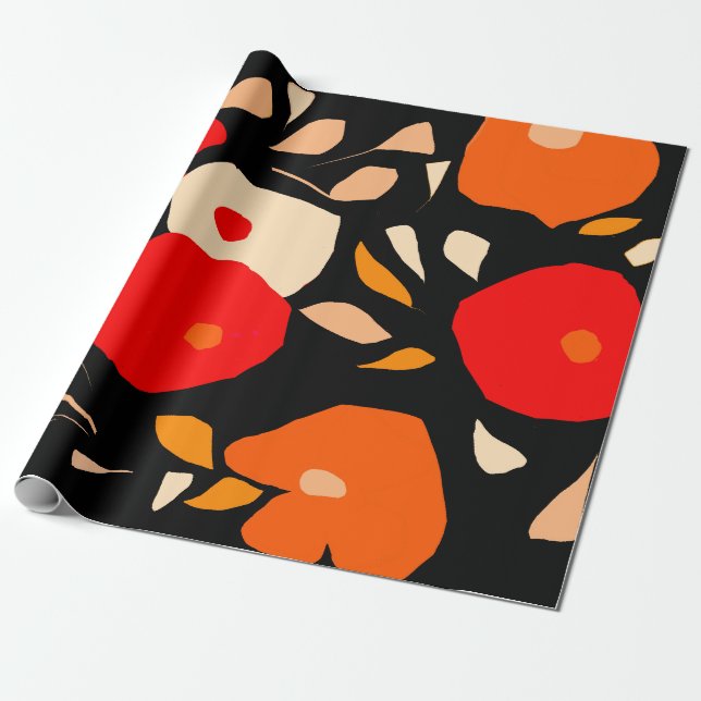Perlfarbenes botanisches Packpapier (Ungerollt)