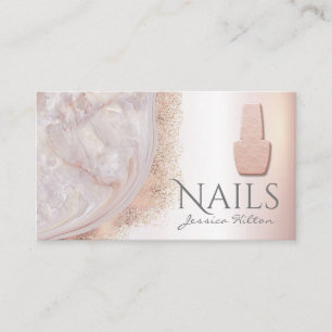 Perlgold Rose Nagelsalon Visitenkarte