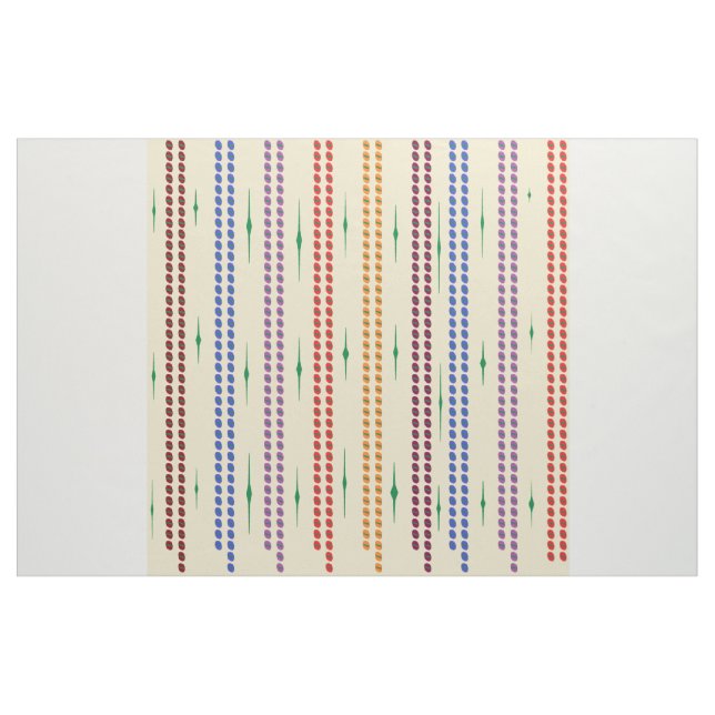 Perlgraue mit gemischten Linienfarben Stoff (Yard (91,4 cm))