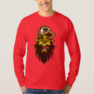 Perlgraue und weiße Kappenkappe T-Shirt