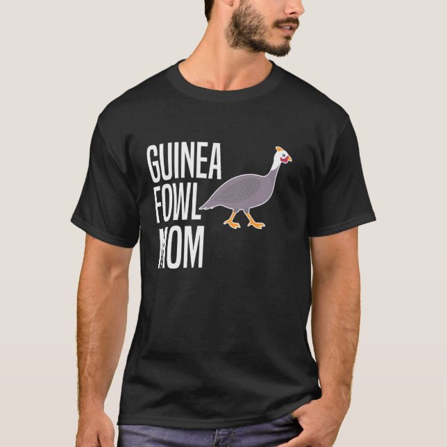 Perlhuhn Huhn Vogel Mutter Muttertag T-Shirt (Vorderseite)