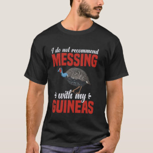 Perlhuhn Vogel Keramik Hühnerliebhaber Plüsch Perl T-Shirt