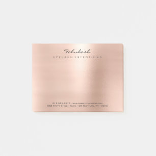 Perlig erröten das rosa minimale Rosen-Goldpulver Post-it Klebezettel