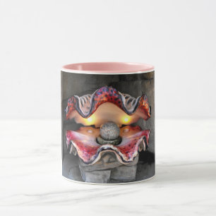 Perlmuster in Muschel Tasse