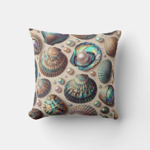 Perlmutt-Abalone-Gold-Austernschale Kissen