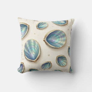 Perlmutt-Abalone-Gold-Austernschalen-Muster Kissen