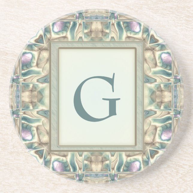 Perlmutt Getränkeuntersetzer (Vorne)