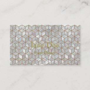 Perlmuttfliesen Visitenkarte