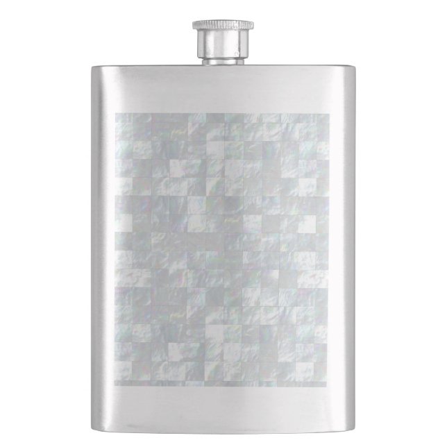 Perlmuttmosaik Flachmann (Vorderseite)