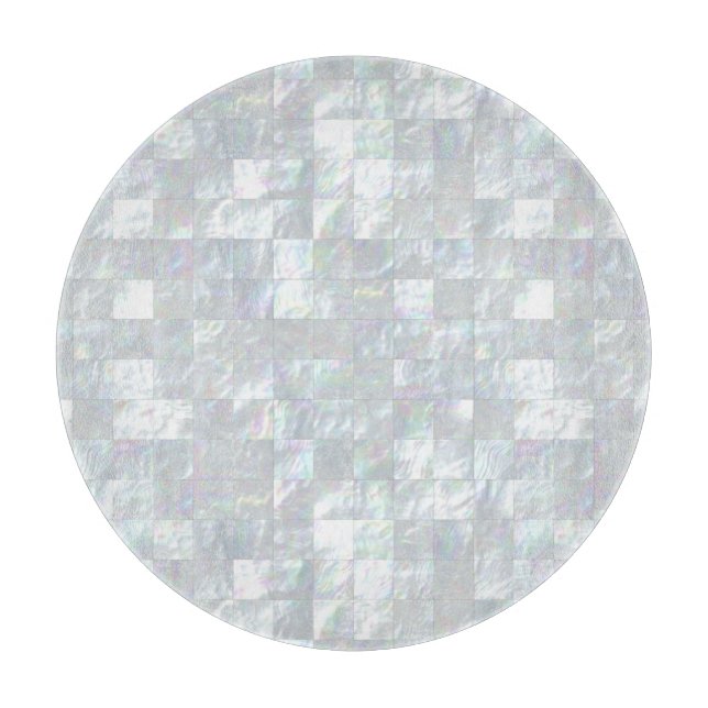 Perlmuttmosaik Schneidebrett (Vorderseite)